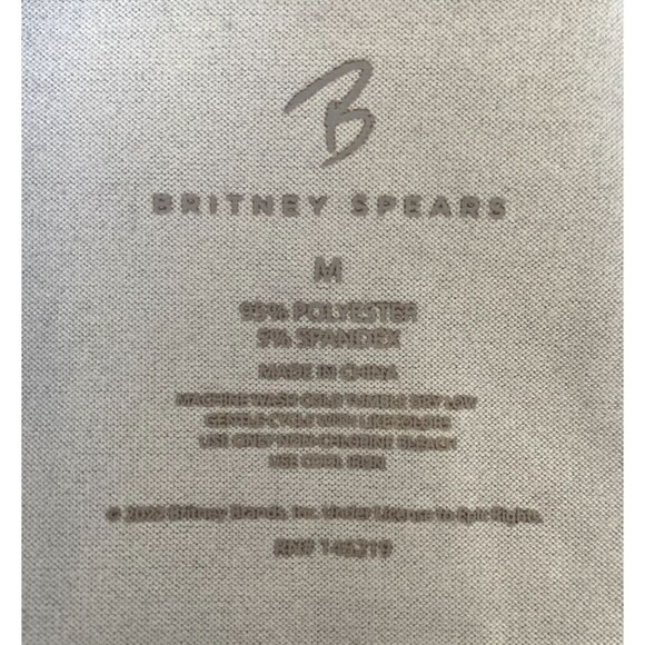 Britney Spears Pajama Crop Top Black Size M - Picture 5 of 5
